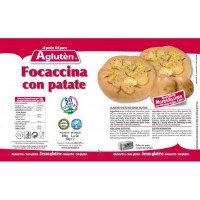 Bezlepkové focaccina s kousky brambor Nove Alpi (I...