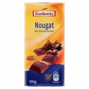 Bezlepková čokoláda nugátová Frankonia 100g Franko...
