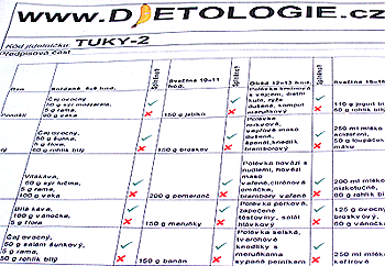 jídelníček na dietu jídelníček na dietu